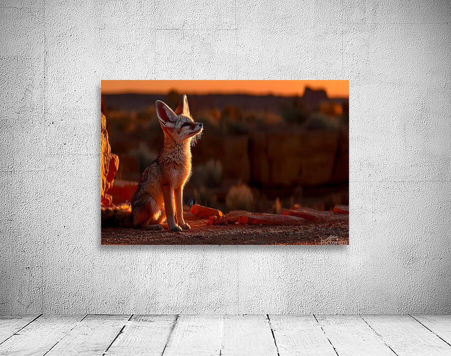 Dustwalker – Fennec Fox Print Wall Preview