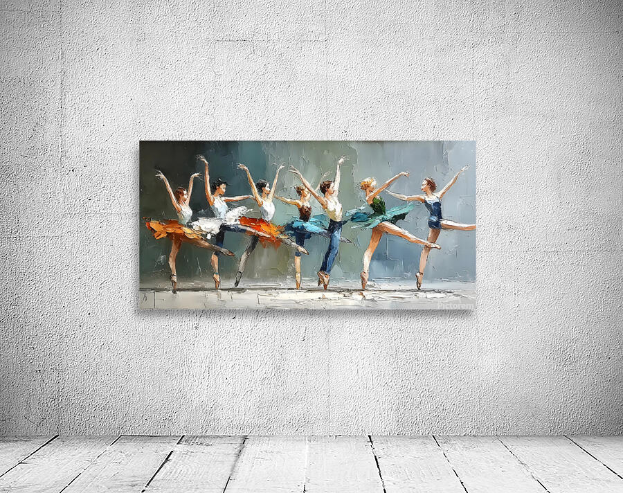 Rhythm in Motion – Ballet Dancers Print Wall Preview