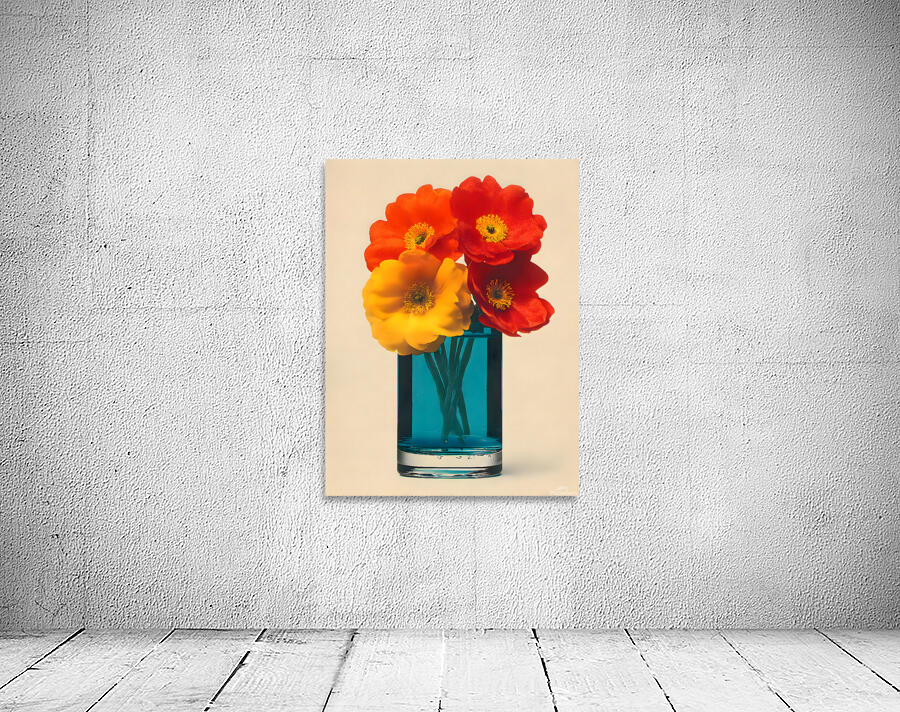 Amber Glass – Bold Bloom Print Wall Preview