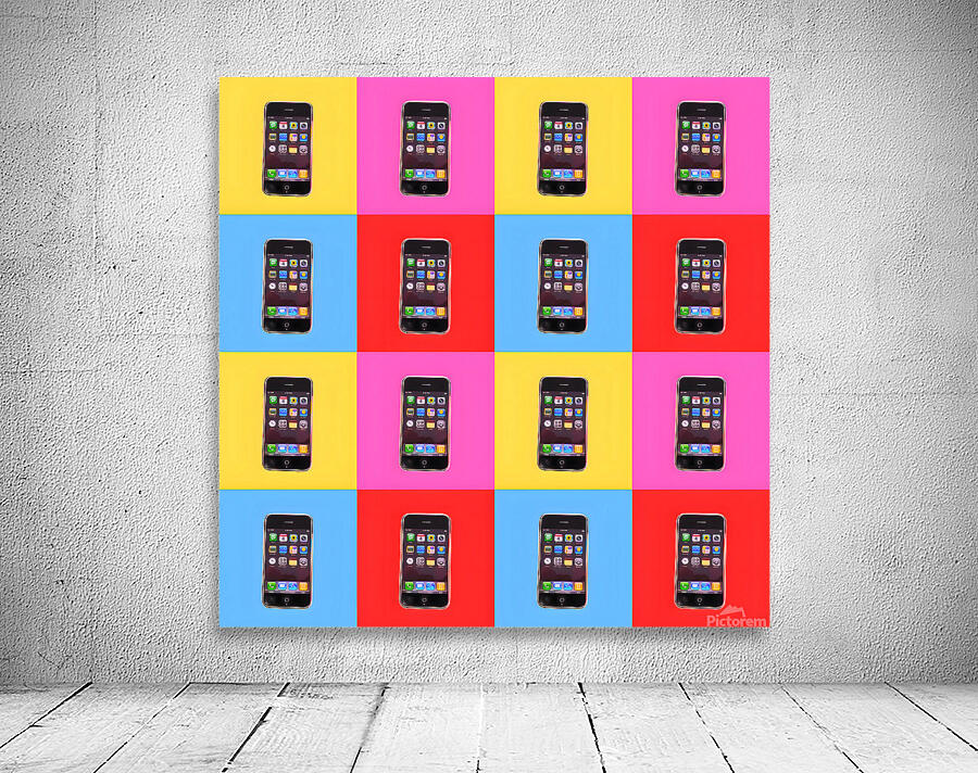 Hello Future – Original iPhone Pop Art Print Wall Preview