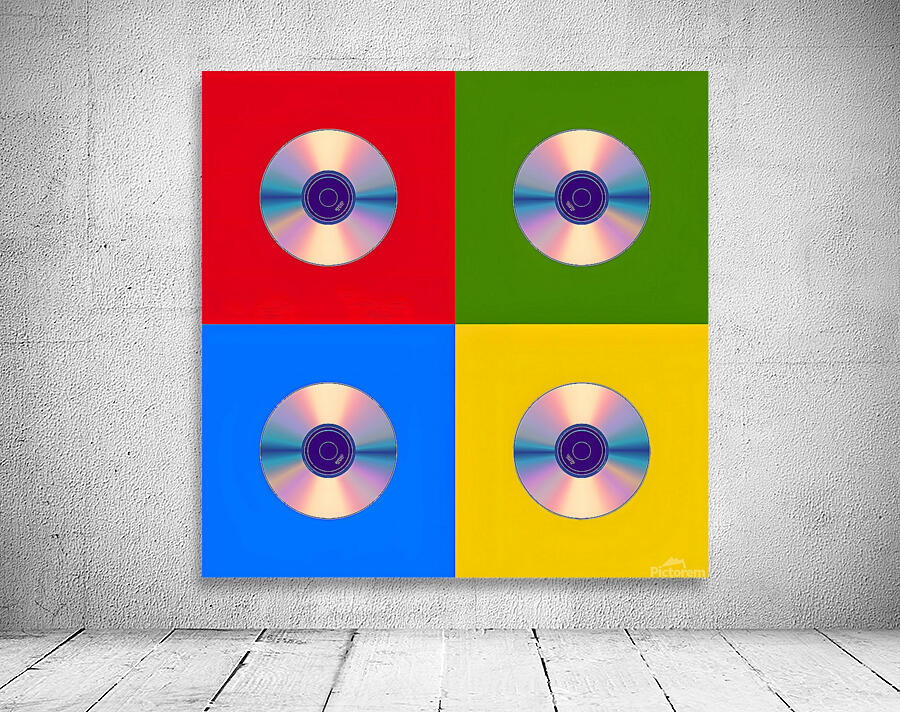 Permanent Mix – Compact Disc Pop Art Print Wall Preview