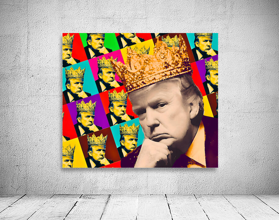Crowned Pop - Trump Portrait Print Wall Preview