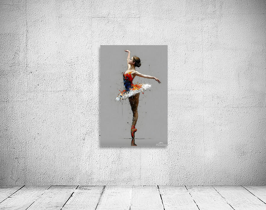 Painted Arabesque – Ballerina Print Wall Preview