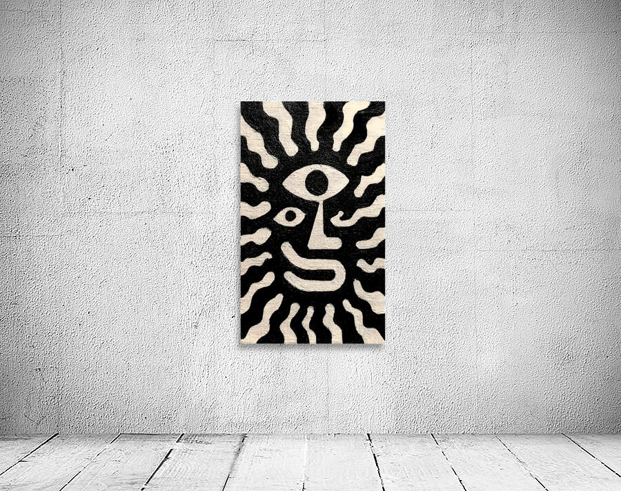 Third Eye Aura – Surreal Face Print Wall Preview