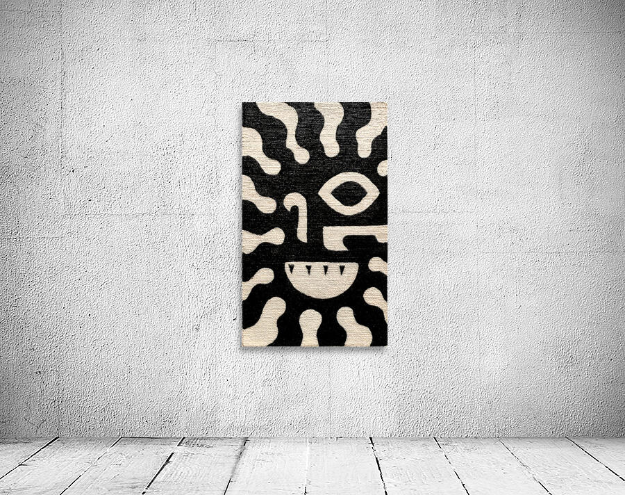 Radiant Face – Tribal Abstract Print Wall Preview