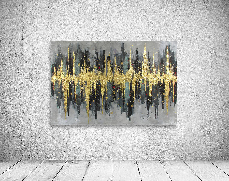 Urban Chaos – Abstract Cityscape Art Print Wall Preview