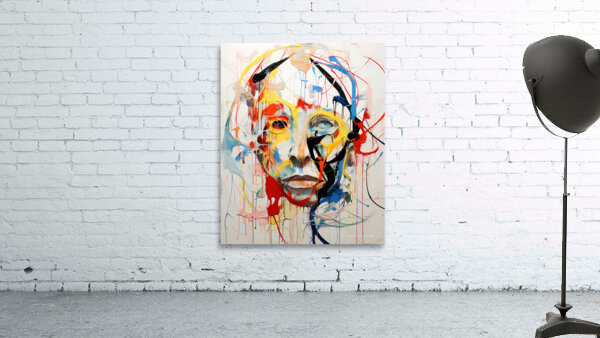 Rejection – Abstract Face Print Wall Preview