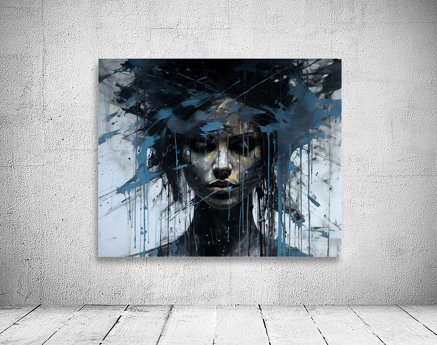 SOCIOPATH – Dark Abstract Art Print Wall Preview