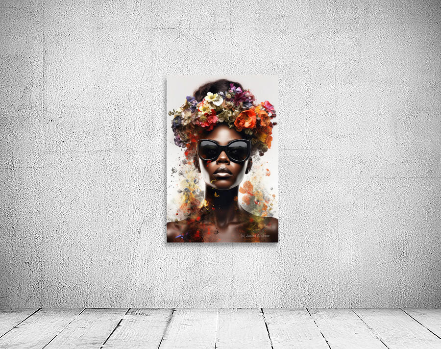 Power & Poise – Modern Afrocentric Portrait Art Print Wall Preview