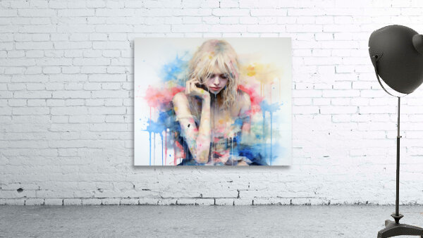 Body Dysmorphic Disorder – Conceptual Pastel Portrait Art Print Wall Preview
