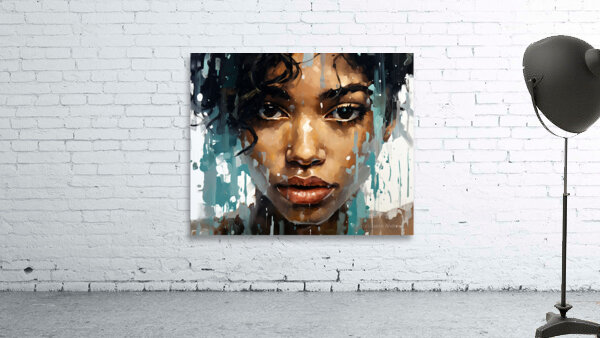 Paranoid – Pop Surreal Portrait Art Print Wall Preview