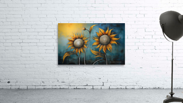 Flamboyant - Bold Sunflower Art Prints Wall Preview