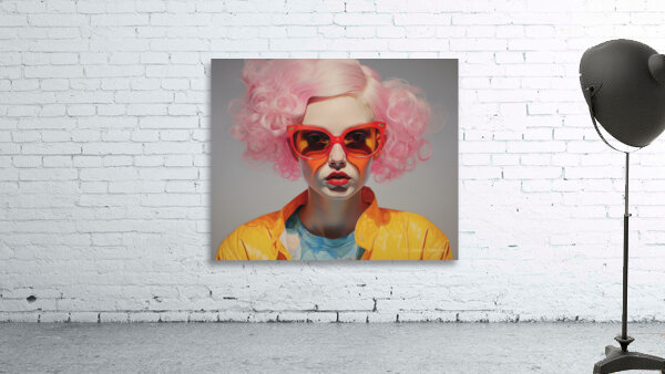 Pretty In Pink - Pop Glam Portrait Art Prints Wall Preview