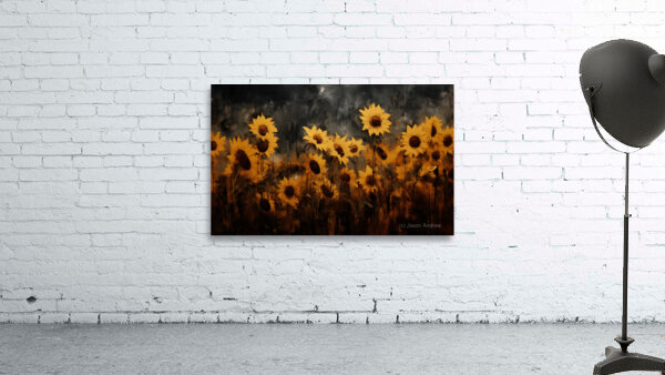 Sunkissed - Golden Sunflower Art Prints Wall Preview