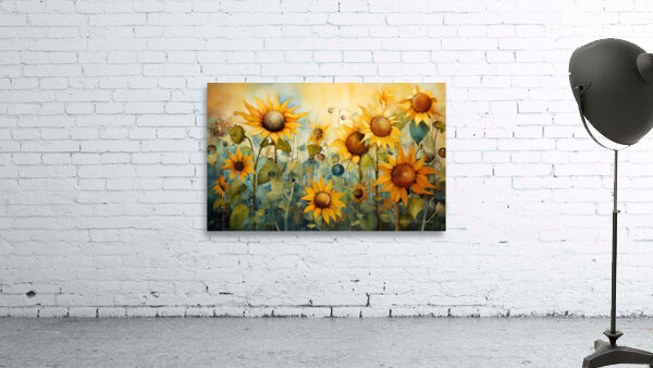 Vitality - Sunflower Meadow Art Prints Wall Preview