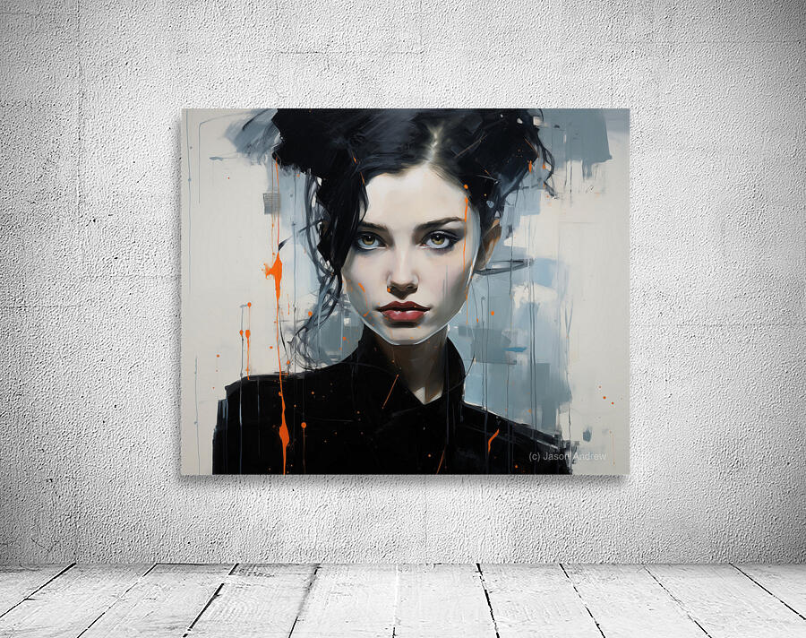 Narcissistic – Modern Portrait Study Art Print Wall Preview