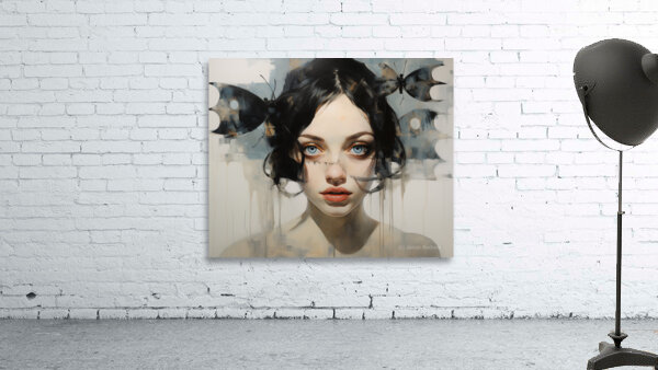 Schizoaffective Disorder – Pop Surreal Portrait Art Print Wall Preview