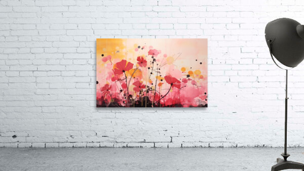 Bliss – Abstract Floral Dream Art Print Wall Preview