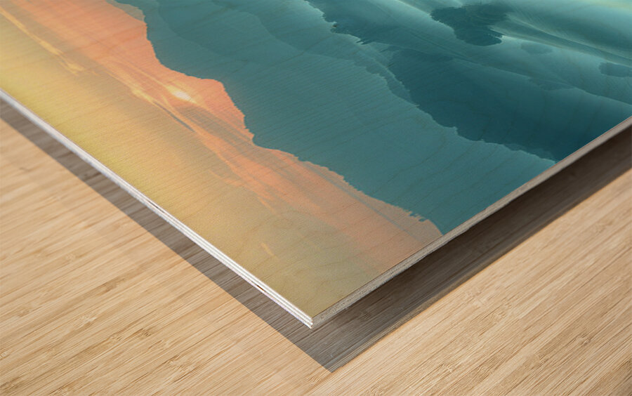 Beneath The Breath Of Dawn - Sunrise Landscape Art Prints Wood print