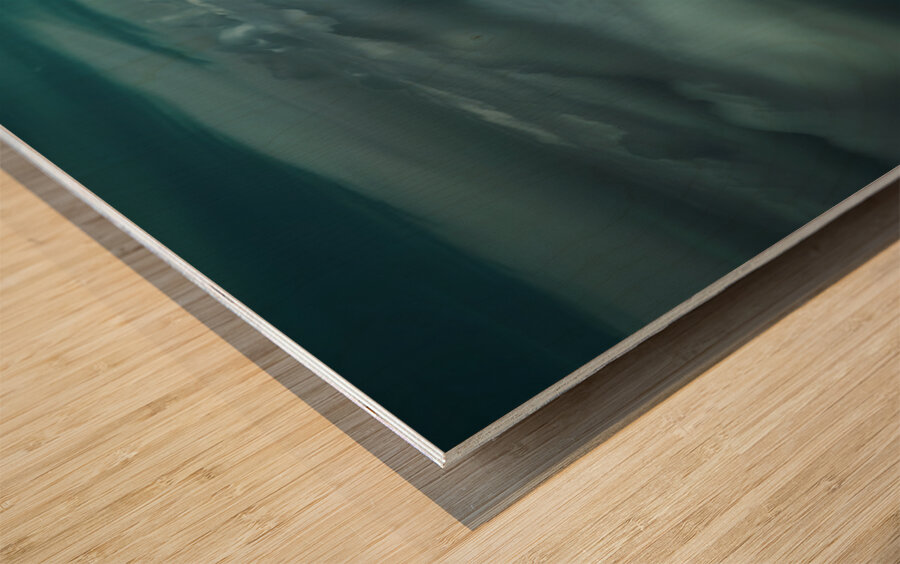 At the Edge of Heaven - Cliff Above the Clouds Art Prints Wood print