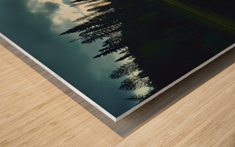 Heaven’s Mirror - Modern Seascape Art Prints Wood print