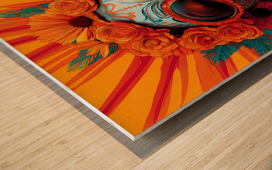 Diosa De Los Muertos - Goddess Of The Dead - Dia de los Muertos Art Prints Wood print