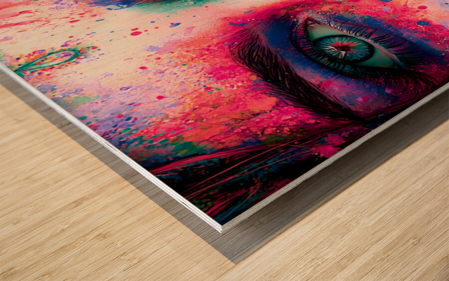 Chica Fiestera De Los Muertos - Party Girl Of The Dead - Dia de los Muertos Art Prints Impression sur bois