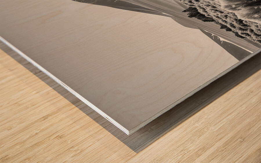 Starting Line - Minimal Landscape Art Prints Wood print