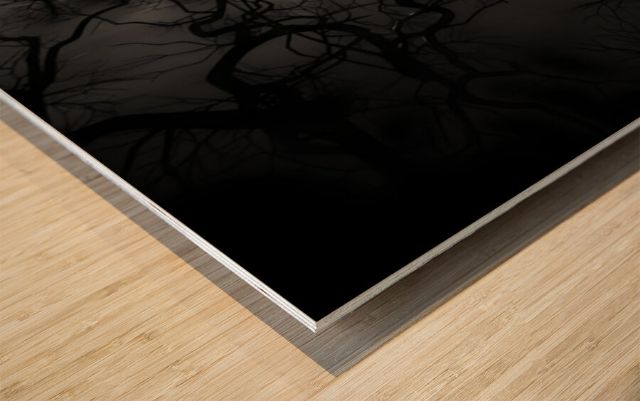 Midnight - Nocturne Landscape Art Prints Wood print