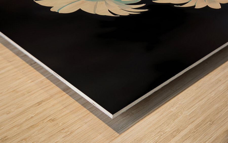 Midnight Bloom - Nocturne Floral Art Prints Wood print