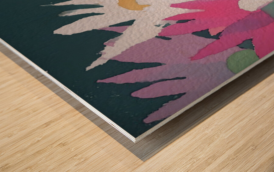 Pastel Petal Whispers - Pastel Floral Art Prints Wood print