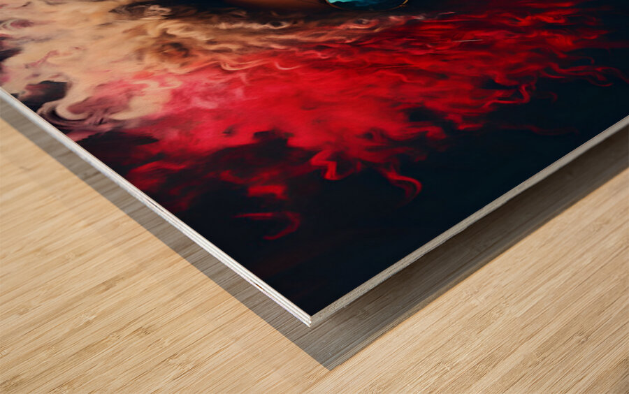 Stunna - Pop Surreal Portrait Art Prints Wood print