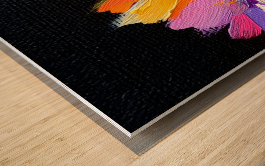 Eclat De Couleurs - Color Shout - Bold Floral Art Prints Wood print