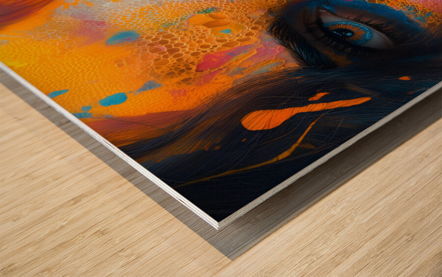 Flor De Miel Y Muerte - Flower Of Honey And Death - Dia de los Muertos Art Prints Impression sur bois