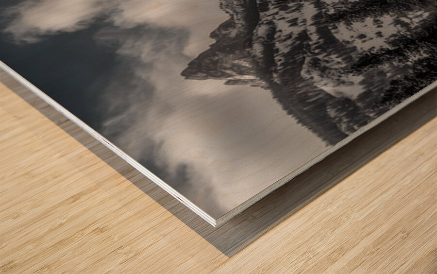 Where Giants Sleep - Mountain Landscape Art Prints Impression sur bois