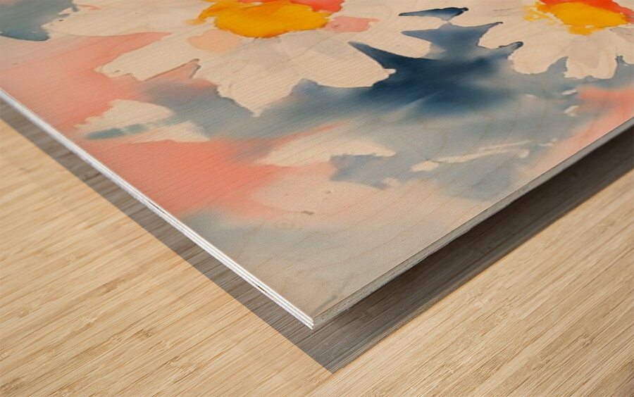 Margherite Al Mattino - Daisies In The Morning - Italian Floral Art Prints Wood print