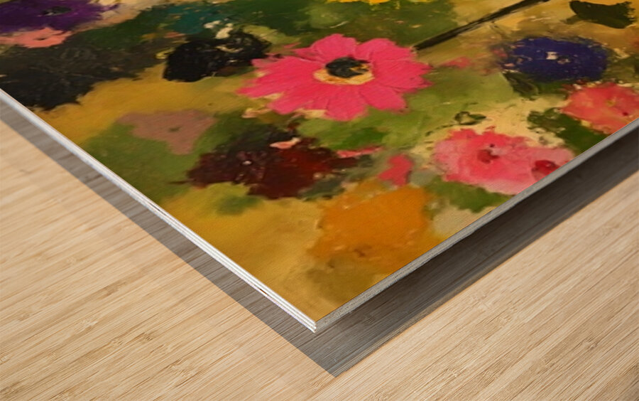 Fiori DEstate - Summer Flowers - Italian Floral Art Prints Wood print