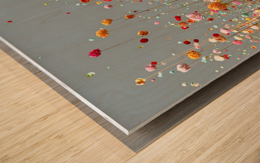 Elevation Botanique - Botanical Elevation - Contemporary Floral Art Prints Wood print