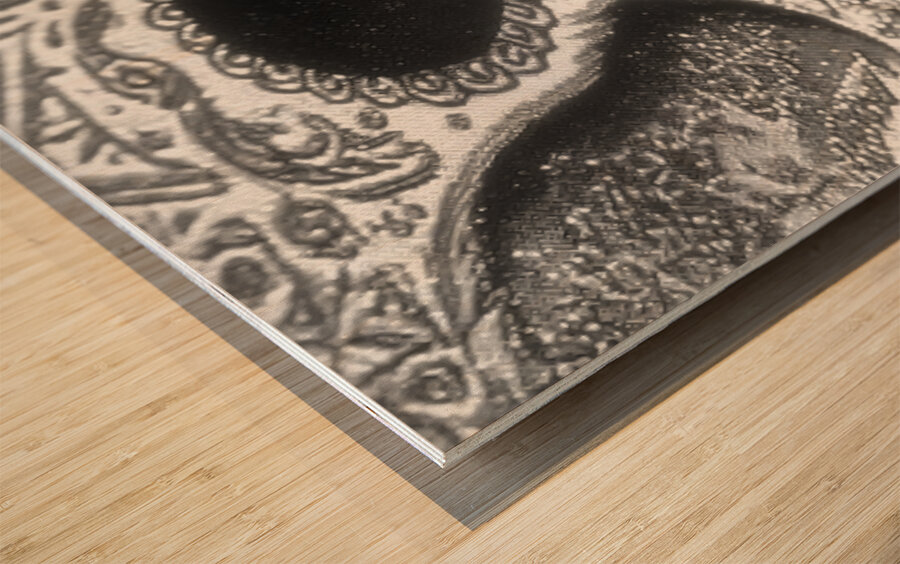 El Eco De La Calavera - The Echo Of The Skull - Pop Skull Art Prints Wood print