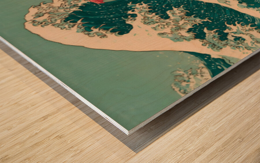 Arashi No Naka No Haru 嵐の中の春 - Spring Within The Storm - Japanese Cherry Blossom Art Prints Wood print