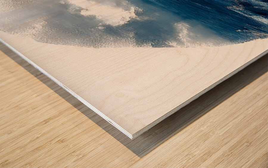 Dead Calm – Modern Seascape Art Print Wood print