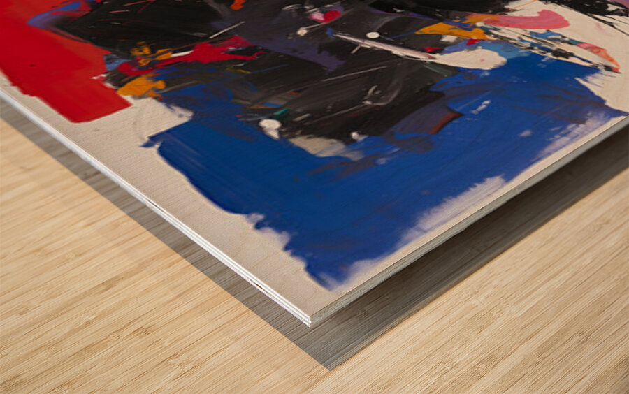 Warpaint Protest – Pop Portrait Art Print Wood print