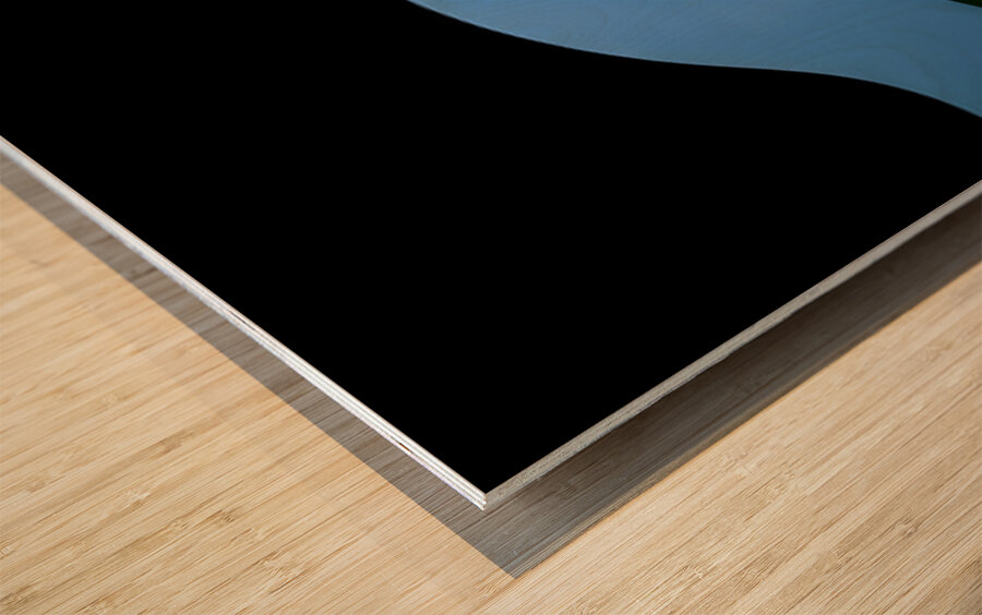 Wavelength – Modern Abstract Art Print Wood print