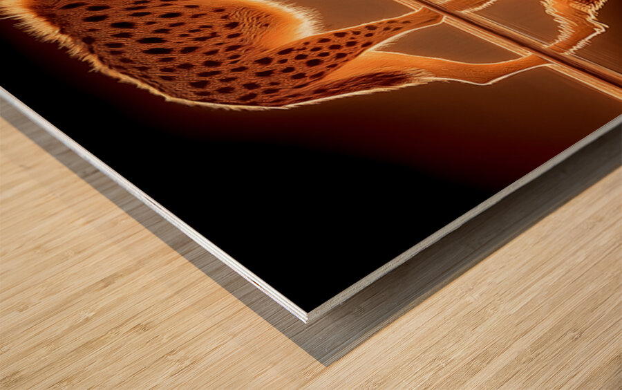 Ember Stalker – Hyena Reflection Print Wood print