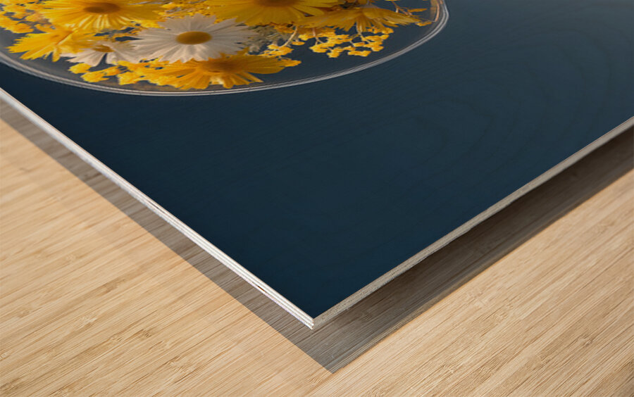 Thoughts in Bloom – Sugar Skull Art Print Wood print