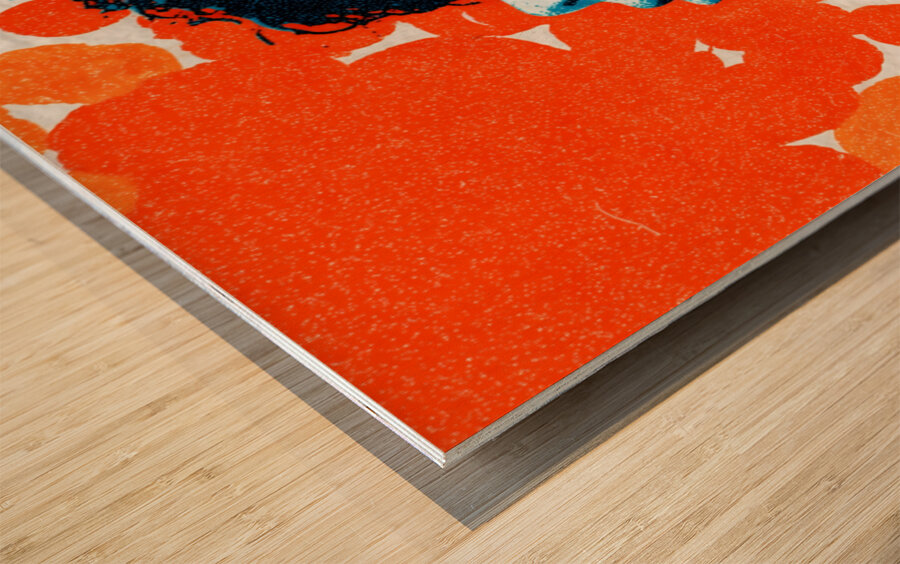 The Breath of Dreams – Vintage Abstract Portrait Art Print Wood print