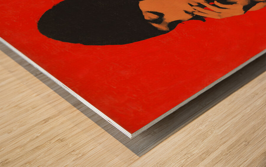 In Silence – Vintage Editorial Portrait Art Print Wood print