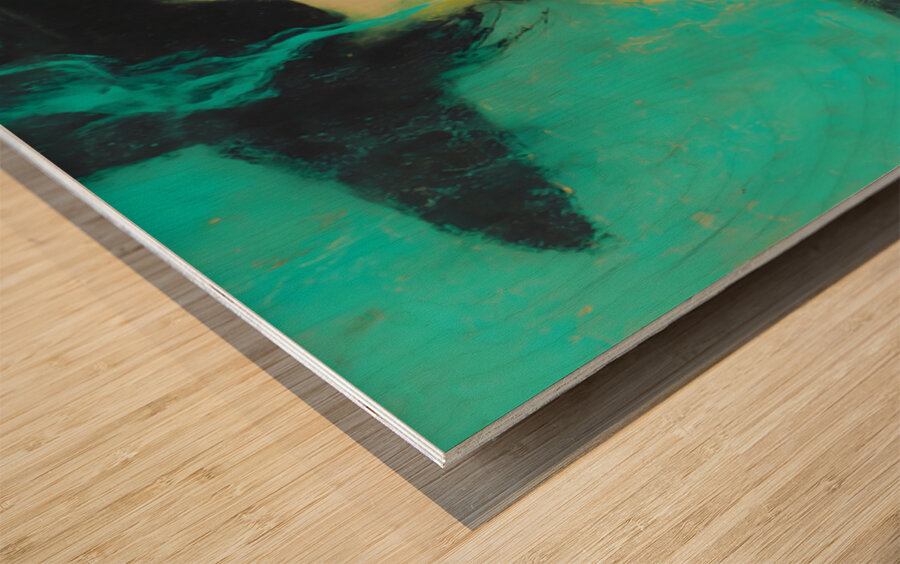 The Hidden Gaze – Vintage Fashion Art Print Wood print