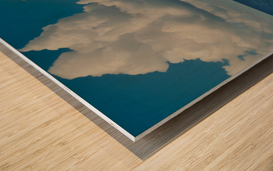 Shade of Summer – Vintage Beach Poster Art Print Wood print