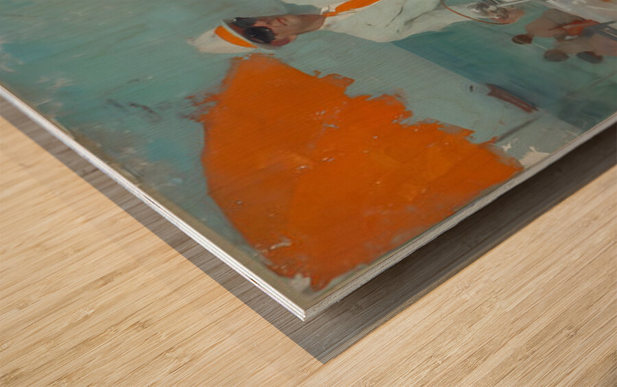 Elegance Under the Sun – Vintage Fashion Poster Art Print Wood print